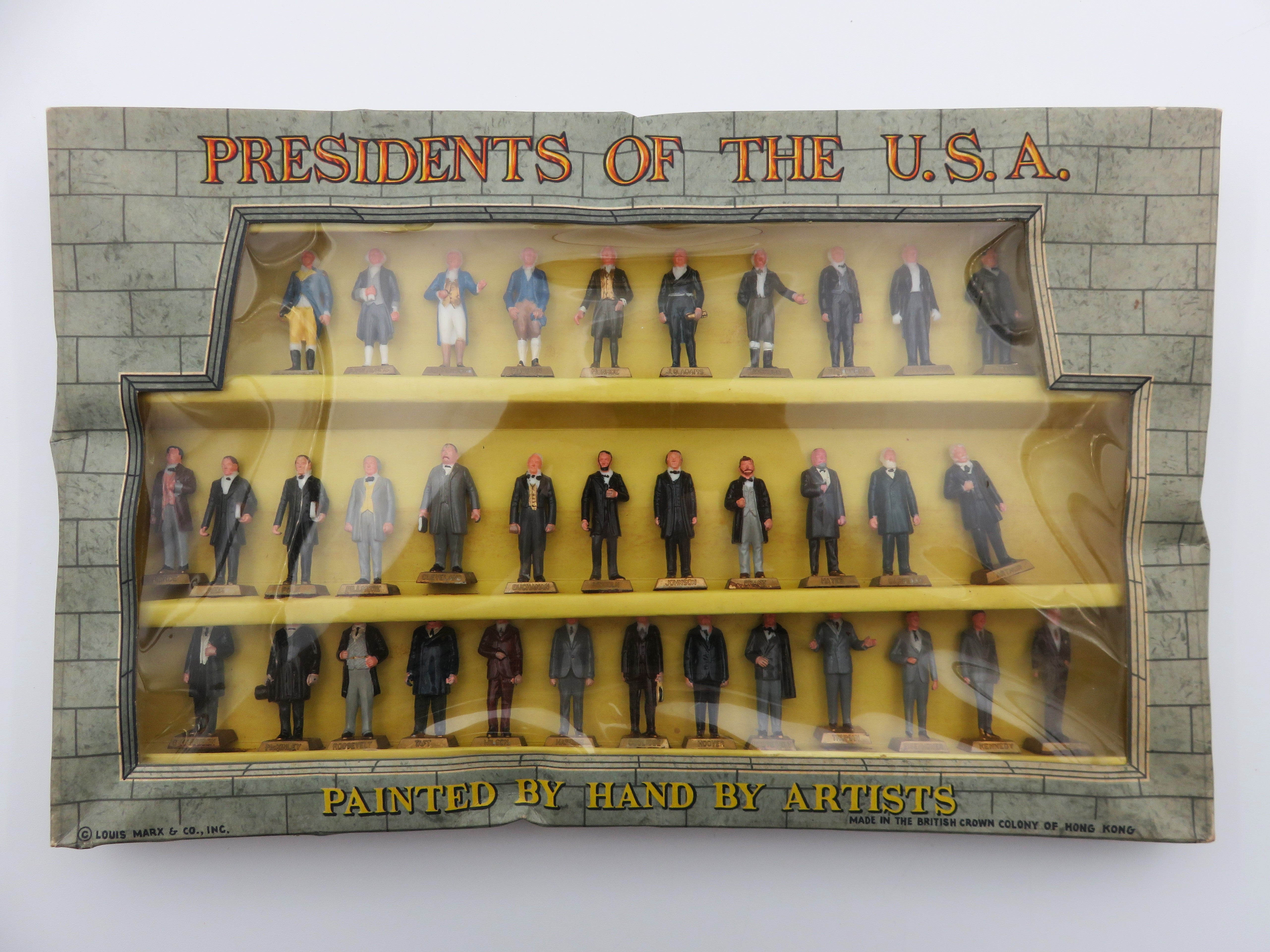 VINTAGE Presidents of the USA Figurines - Louis Marx & Co./Marx Toys (c. 1960s) Collectible Set